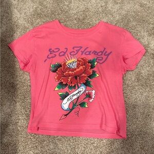 Ed Hardy Coral Short Sleeve Tee
